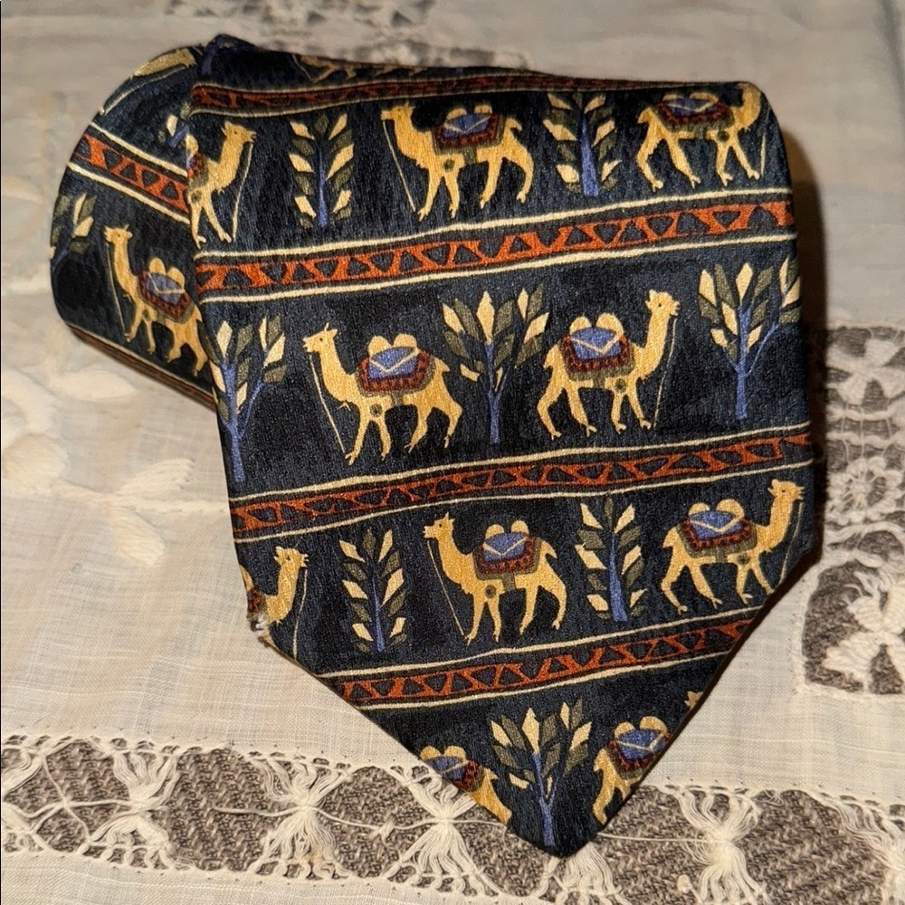 Lands’ End 100% silk scarf